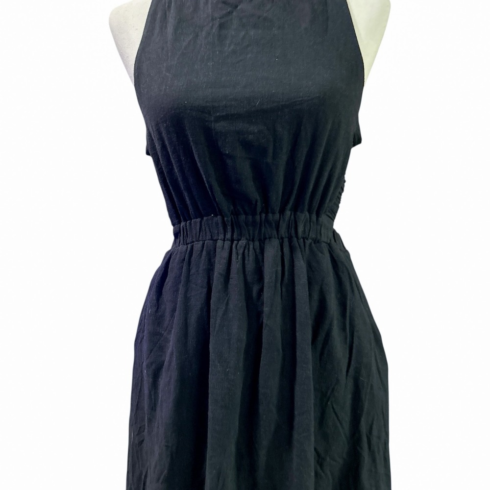 Vici Dress NWT Medium‎ Open Back Black Maxi A-Line Boho Chic Party Vacation - Picture 3 of 11